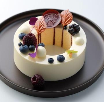 Stunning White Chocolate Berry Mousse Cake with Mirror Glaze