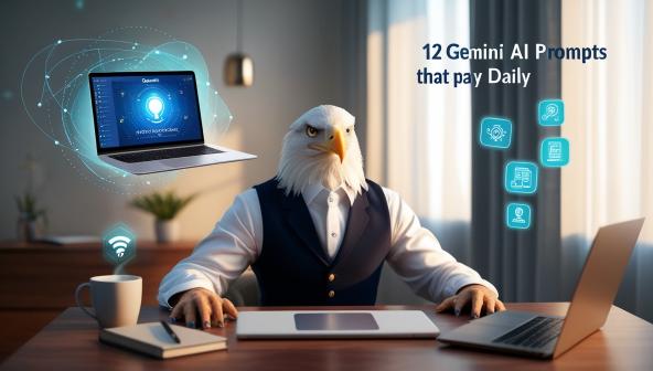 12 Gemini AI Prompts That Can Pay You Daily From Home in 2025